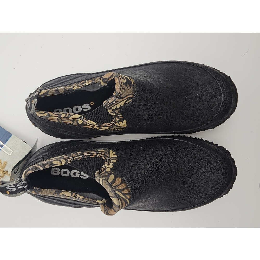 Bogs Urban Walker Black Womens Size 7 Slip On Waterproof Garden Shoes NWT - Picture 2 of 12